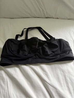 Torrid black unlined swim top 0 c-d